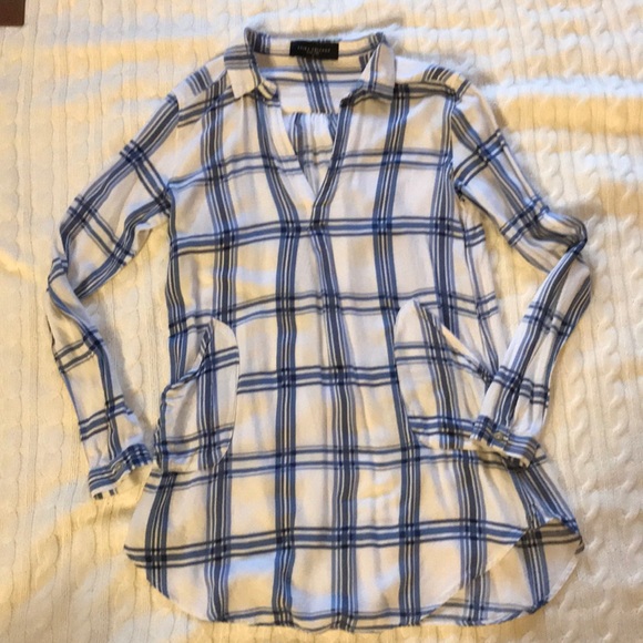 Akira long sleeve flannel tunic - Picture 1 of 2
